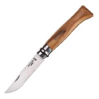 Нож Opinel №8, нержавеющая сталь, рукоять оливковое дерево, деревянный футляр, чехол, 001004 001004 от прозводителя Opinel