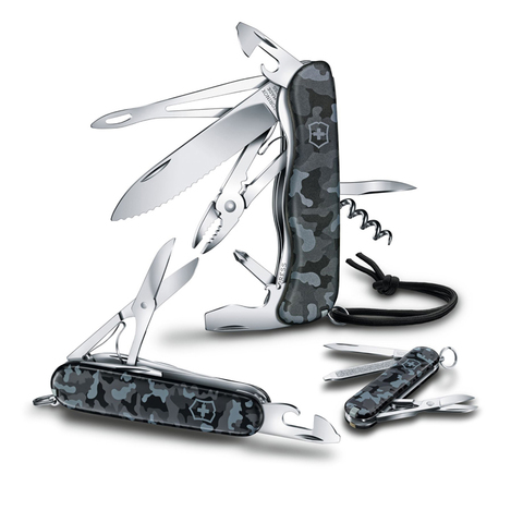 Нож Victorinox Classic SD, 58 мм, 7 функций, морской камуфляж 0.6223.942 от прозводителя Victorinox