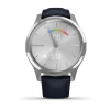 Garmin Vivomove 3s - 39 мм | Silver stainless steel bezel with granite blue case and silicone band