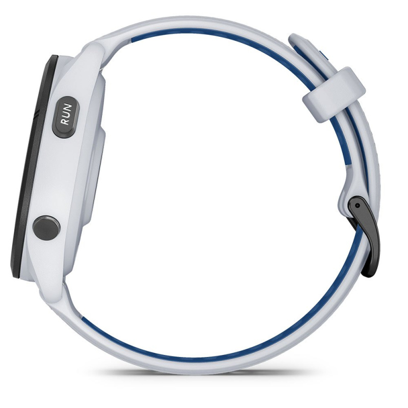 Garmin Forerunner 265 - 46 мм | Black Bezel with Whitestone Case and Whitestone/Tidal Blue Silicone Band