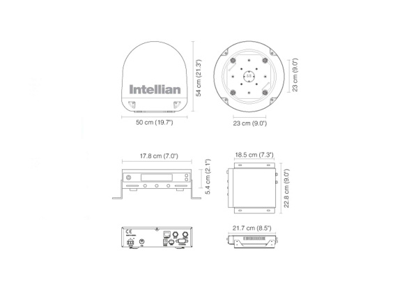 INTELLIAN i4 Satellite TV-Antenna / Twin LNB B4-409Q от прозводителя INTELLIAN
