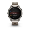 Garmin Fenix 8 - 47 мм AMOLED | SAPPHIRE | Titanium with Vented titanium bracelet