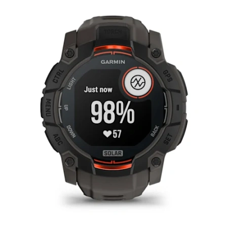 Garmin Instinct 3 - 50 мм SOLAR | Black with Charcoal Band