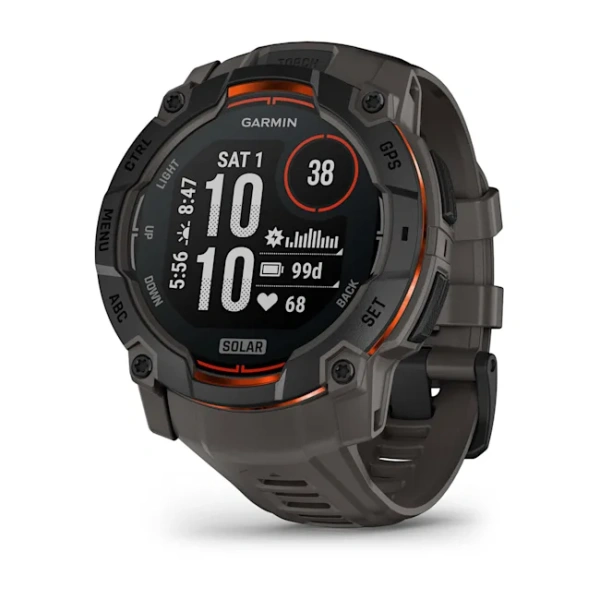 Garmin Instinct 3 - 50 мм SOLAR | Black with Charcoal Band