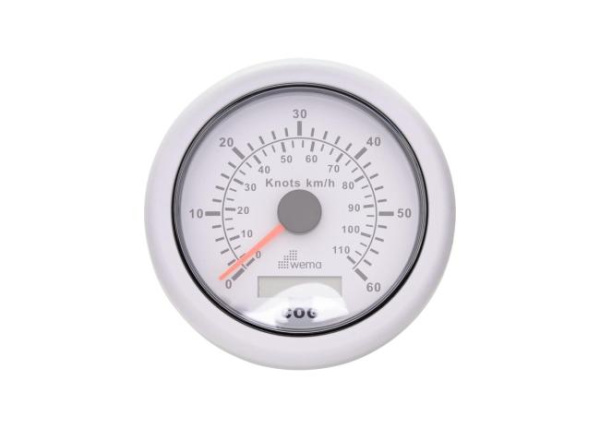 WEMA GPS Speedometer / white / 60 knots 21352118 от прозводителя WEMA