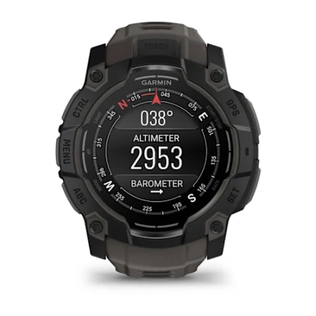 Garmin Instinct 3 - 50 мм AMOLED | Black with Charcoal Band