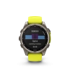 Garmin Fenix 8 - 47 мм SOLAR | SAPPHIRE | Titanium with Amp yellow/graphite silicone band