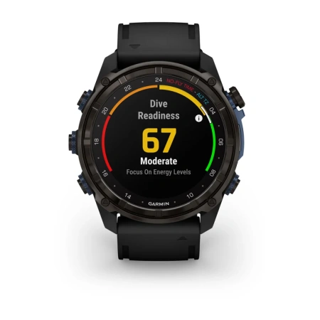 Garmin Descent Mk3i - 51 мм | Carbon grey DLC black silicone band
