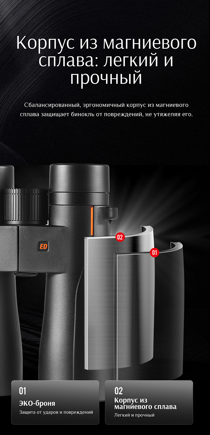 Бинокль Eyeskey Wave ED-10x42