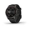 Garmin Fenix 7s - 42 мм SOLAR | SAPPHIRE | Carbon Grey DLC Titanium with Black Band