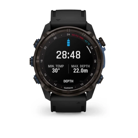 Garmin Descent Mk3i - 51 мм | Carbon grey DLC black silicone band
