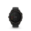 Garmin Fenix 8 - 47 мм SOLAR | SAPPHIRE | Carbon grey DLC titanium with Black/pebble grey silicone band
